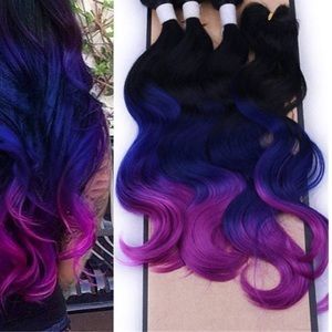 - 3Bundles of OMBRÉ HAIR EXTENSIONS ^1 pack=3bundles